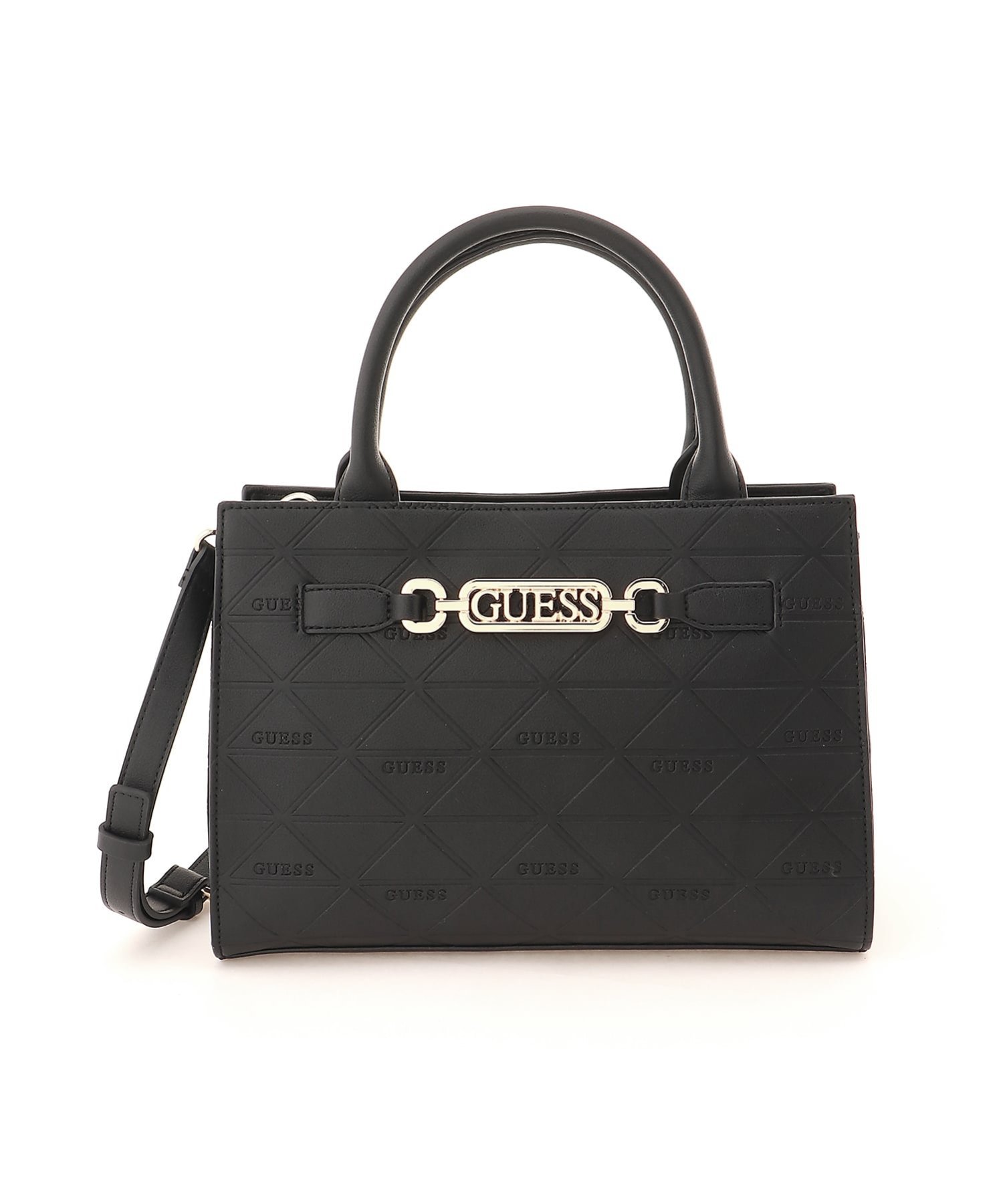 GUESS GUESS/(W)CELESTIA Satchel ショルダーバッグ ゲス バッグ ショルダーバッグ ベージュ ブラック