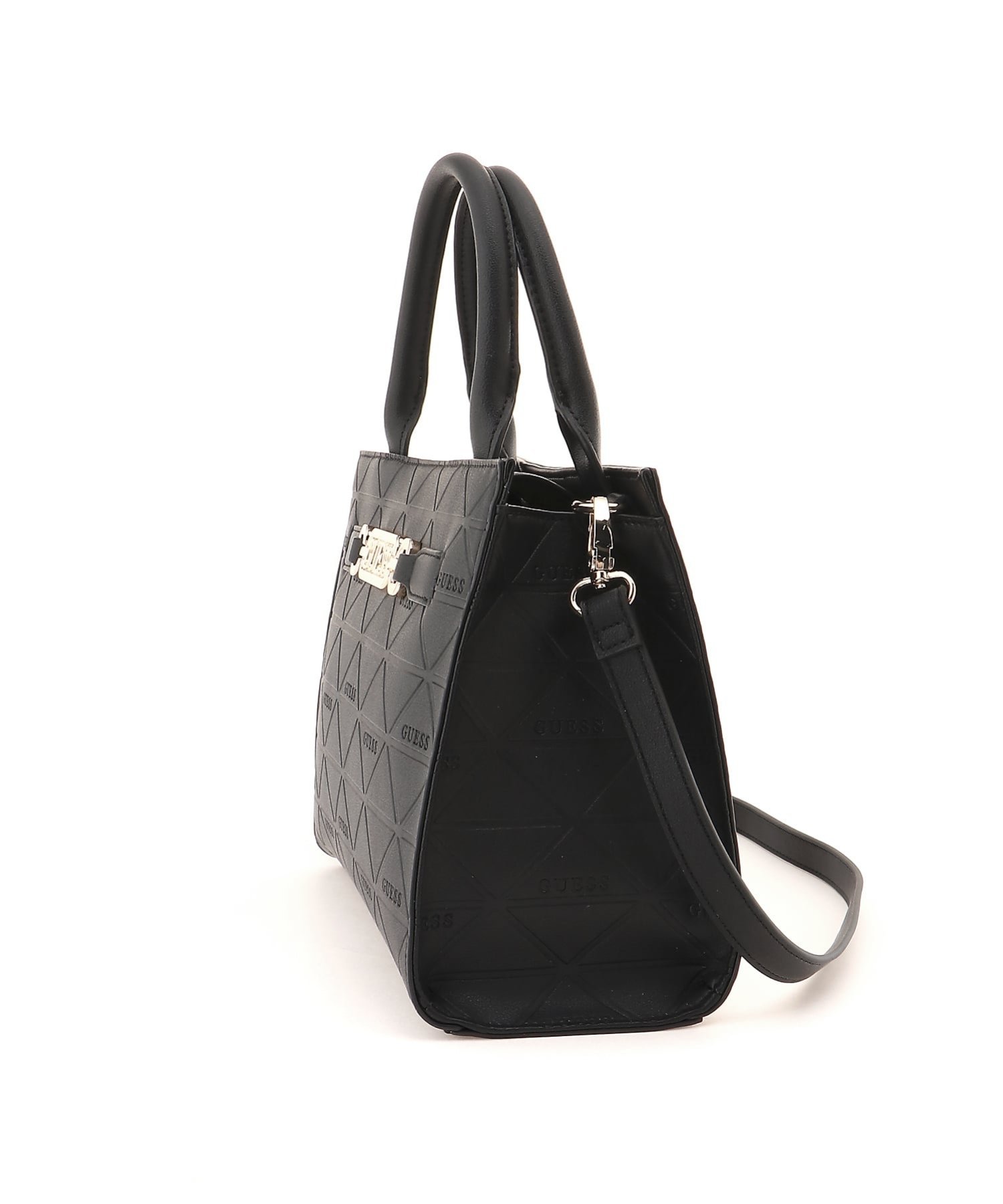 GUESS/(W)CELESTIA Satchel ショルダーバッグ ゲス バッグ ショルダーバッグ ベージュ ブラック
