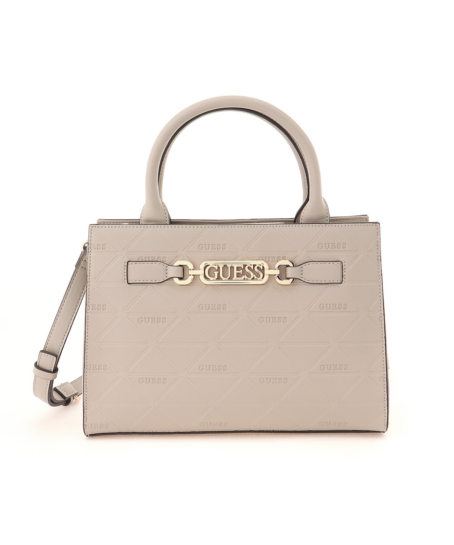 GUESS/(W)CELESTIA Satchel ショルダーバッグ ゲス バッグ ショルダーバッグ ベージュ ブラック