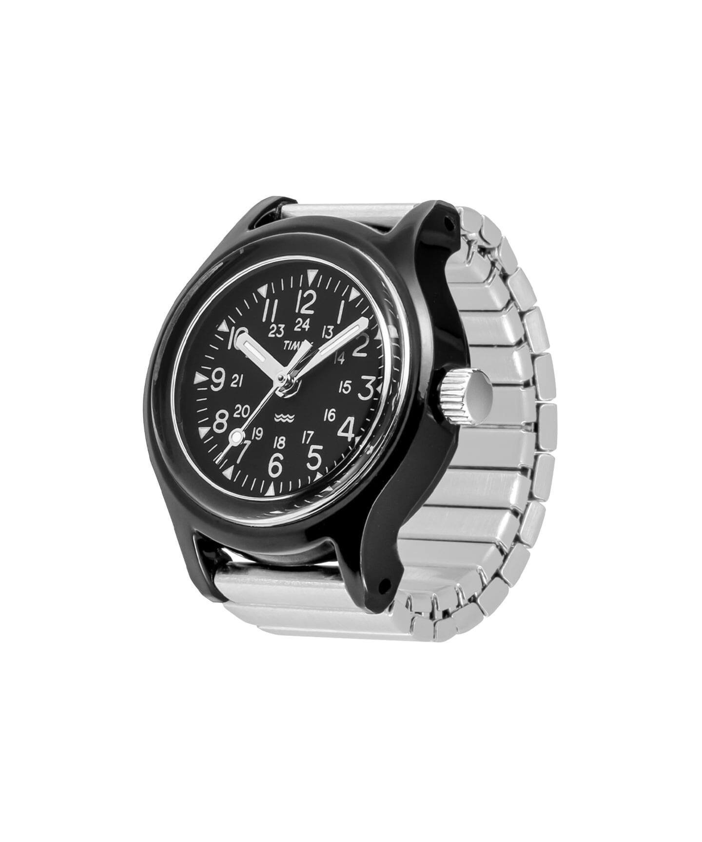 HIROB 《予約》TIMEX Camper Ring Watch TW2Y77500 Black ヒロブ アクセサリー・腕時計 腕時計【送料無料】