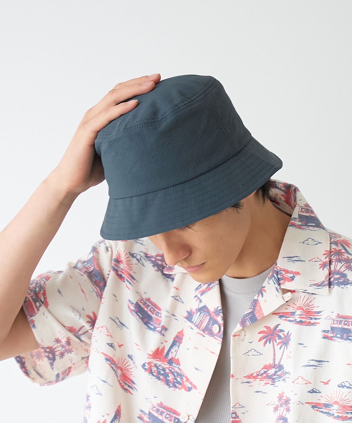 【SALE／30%OFF】coen 【ストレッチ・吸水速乾・通気性】SOTA(R)バケットハット コーエン 帽子 ハット グリーン ブラック