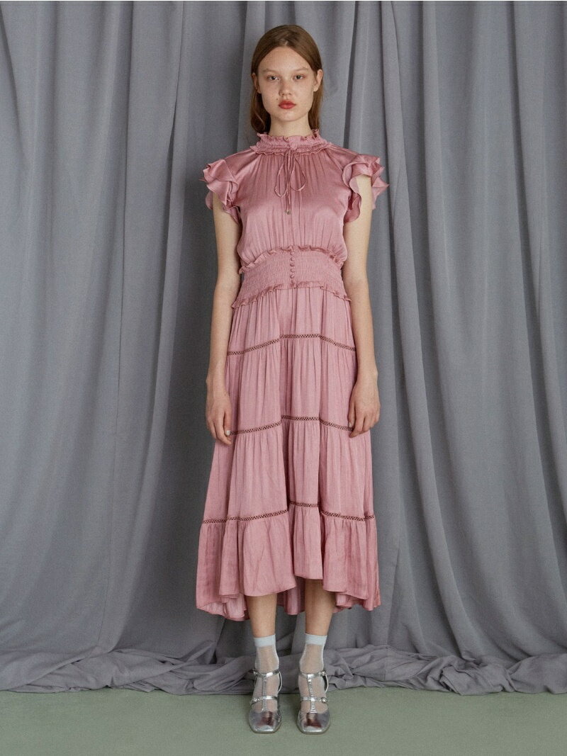 【SALE／40%OFF】FURFUR シャーリングティアードOP/ファーファー ファーファー ワンピース・ドレス その他のワンピース・ドレス オレンジ ピンク【送料無料】のサムネイル