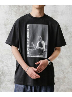 【SALE/50%OFF】NANO universe KENJI KUBO フォトTシャツ Ian ナノユニバース トップス カットソー・Tシャツ ブラック ホワイト