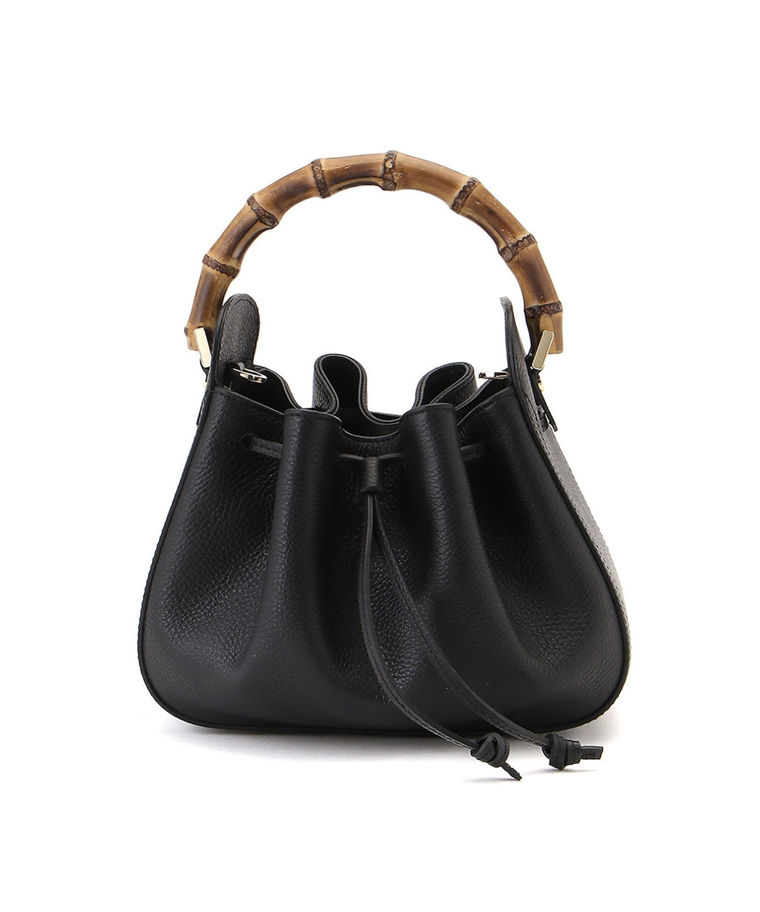 【SALE／44%OFF】BARNEYS NEW YORK (W)バンブーバケットバッグ バーニーズ　ニューヨーク バッグ ハンドバッグ ブラック ブルー【送料無料】のサムネイル