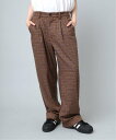 【SALE/41%OFF】RNA R4138 チェックルーズスラックス アールエヌエー パンツ その他のパンツ ブラウン グレー ベージュ【送料無料】