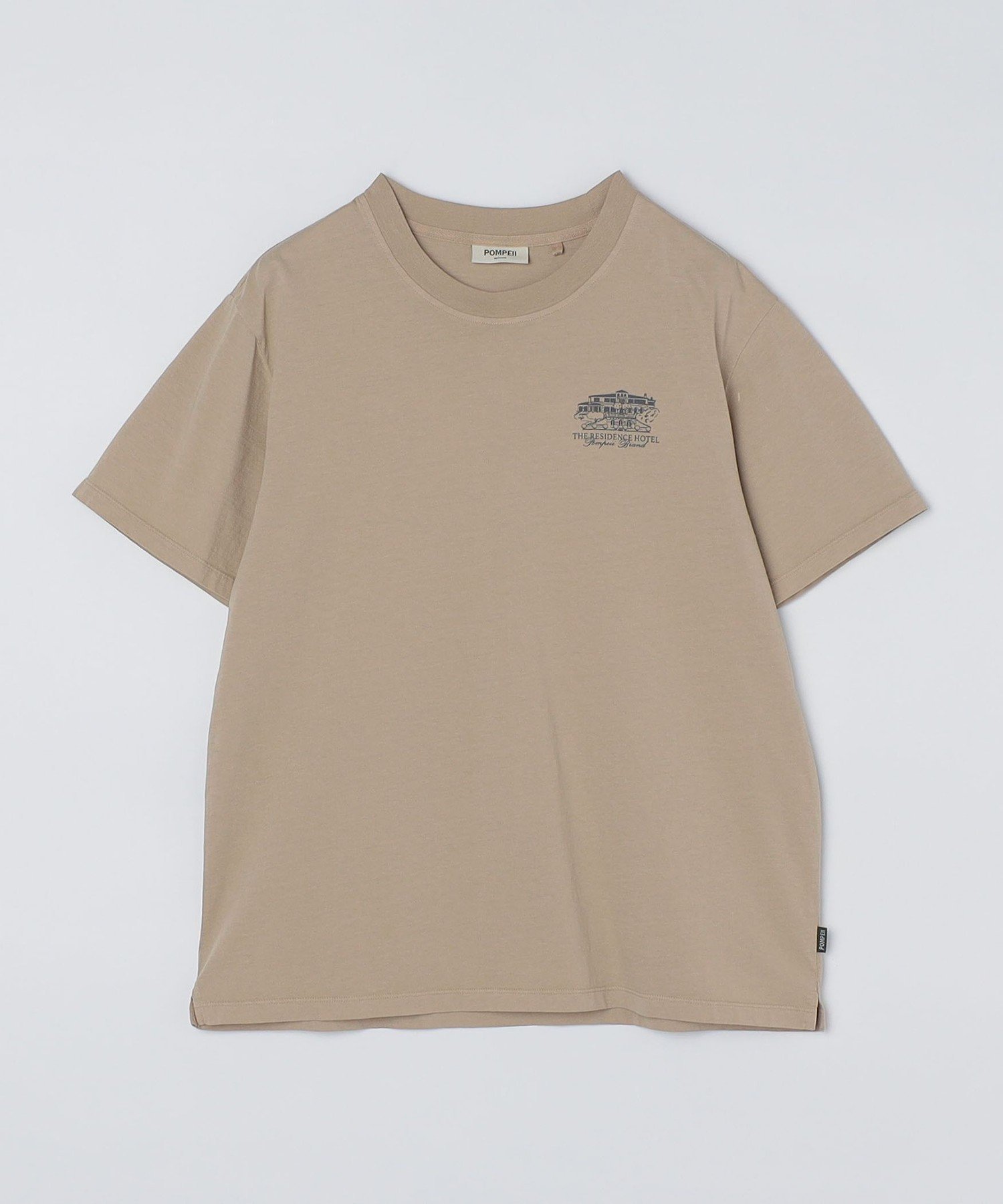 SHIPS POMPEII BRAND: HOTEL NOTE TEE シップス トップス カットソー Tシャツ ベージュ【送料無料】