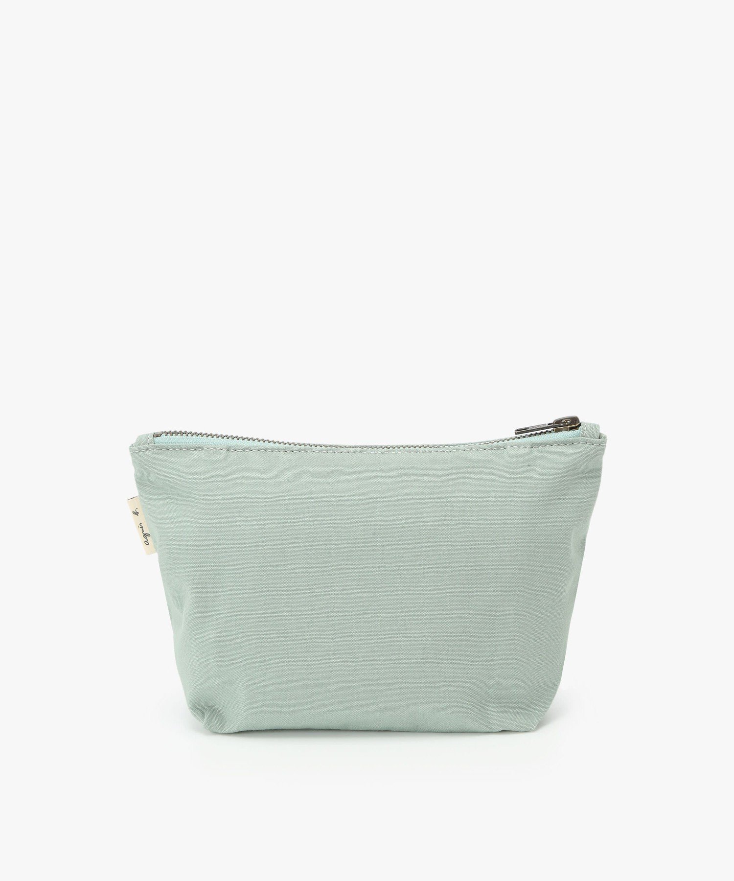 ロゴプリント コットン ポーチ "Paulette" YAS18-03 アニエスベー 財布・ポーチ・ケース ポーチ グリーン