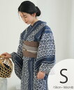utatane utatane 浴衣3点セット 紺色の絞り柄 Sサイズ ウタタネ 着物・浴衣・和装小物 浴衣 ネイビー【送料無料】