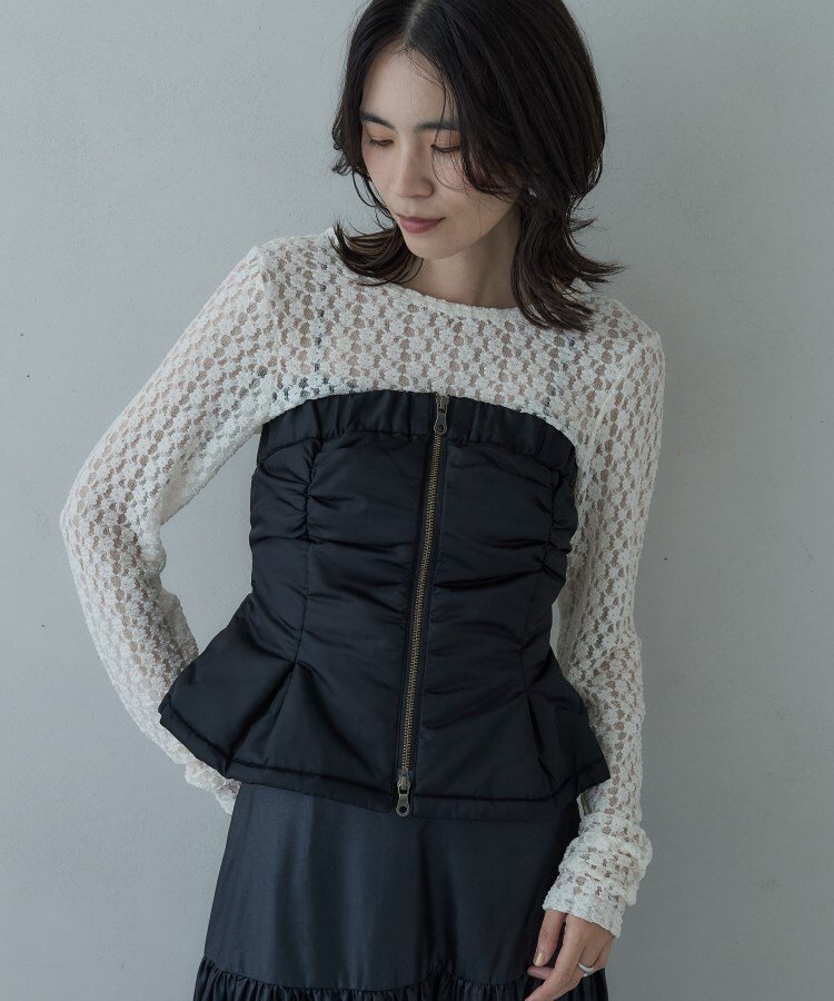 GALLEST MA1ビスチェ インディヴィ トップス ベスト・ジレ ブラック【送料無料】