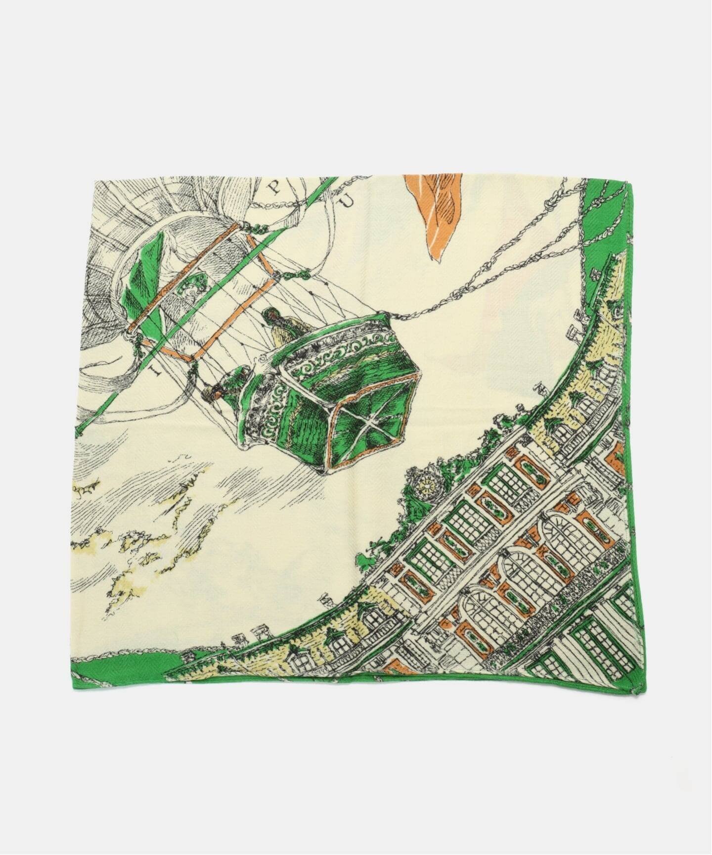 Spick & Span manipuri/マニプリ ストール モンゴルフィエバルーン スピックアンドスパン ファッション雑貨 スカーフ・バンダナ グリーン【送料無料】のサムネイル