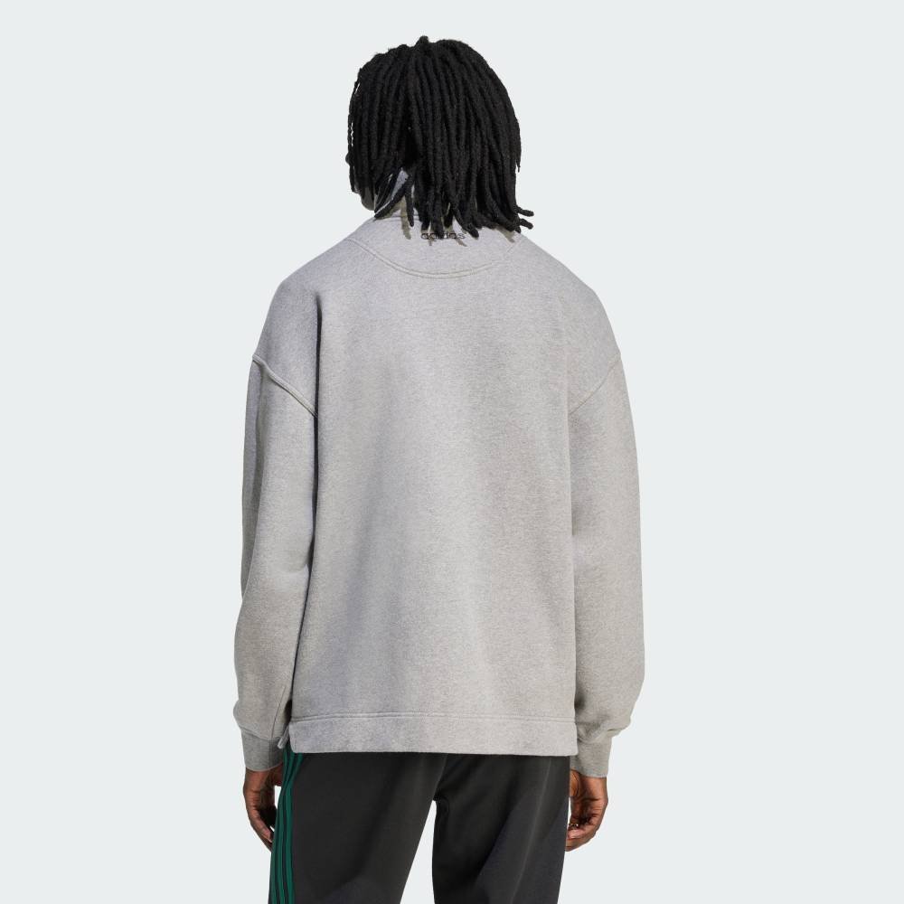 adidas 【公式】アディダス adidas 90s オルタナティブ スポーツ ハーフジップ グラフィック フリース スウェットシャツ アディダス トップス パーカー・フーディー グレー【送料無料】