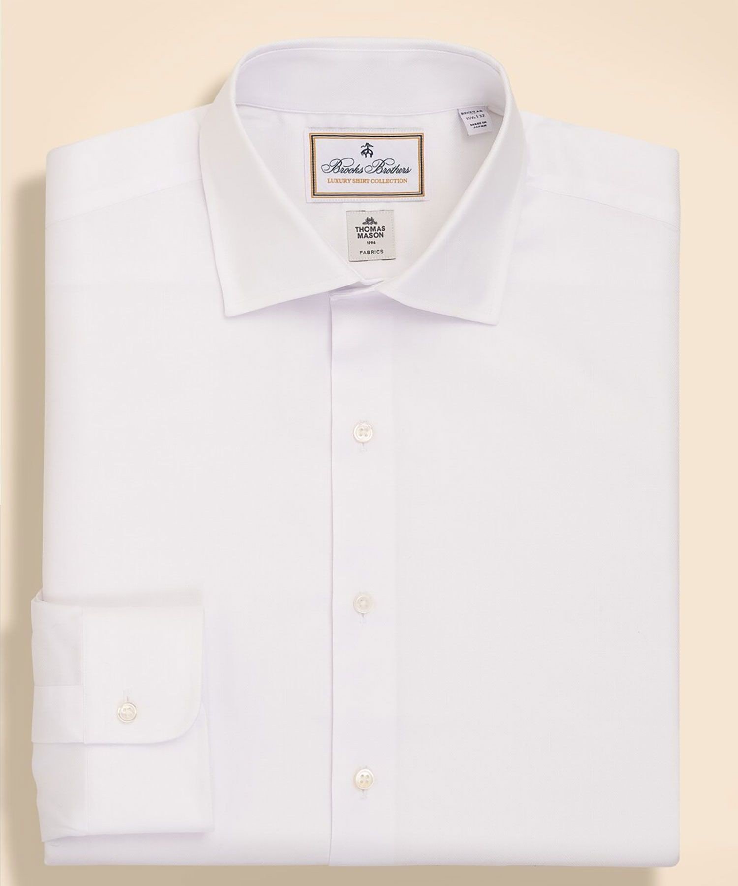 ラグジュアリー コットンロイヤルオックスフォード フレンチプラケット ドレスシャツ Regular Fit ブルックス ブラザーズ トップス シャツ・ブラウス ホワイト