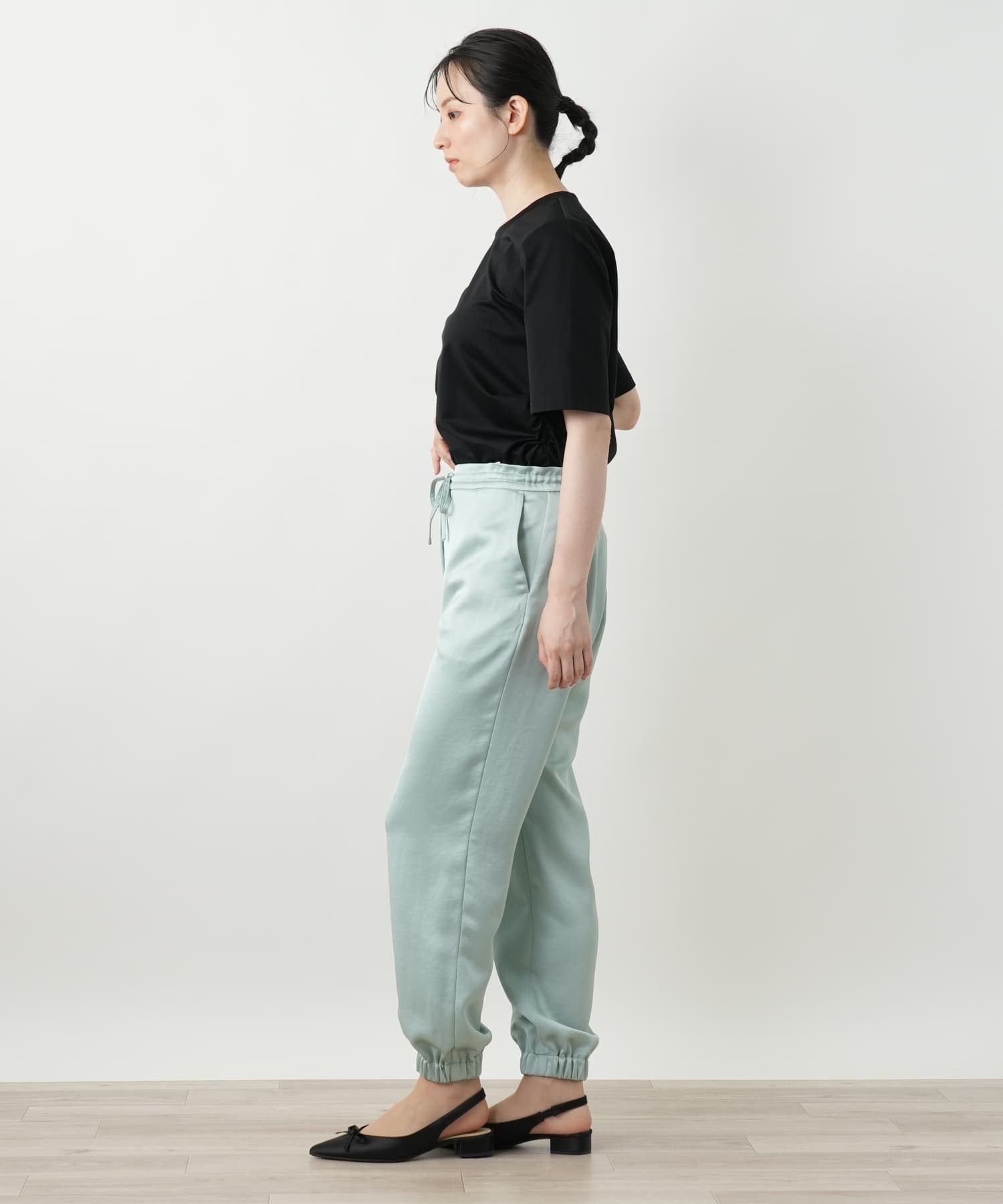Leilian パンツ レリアン パンツ その他のパンツ グリーン