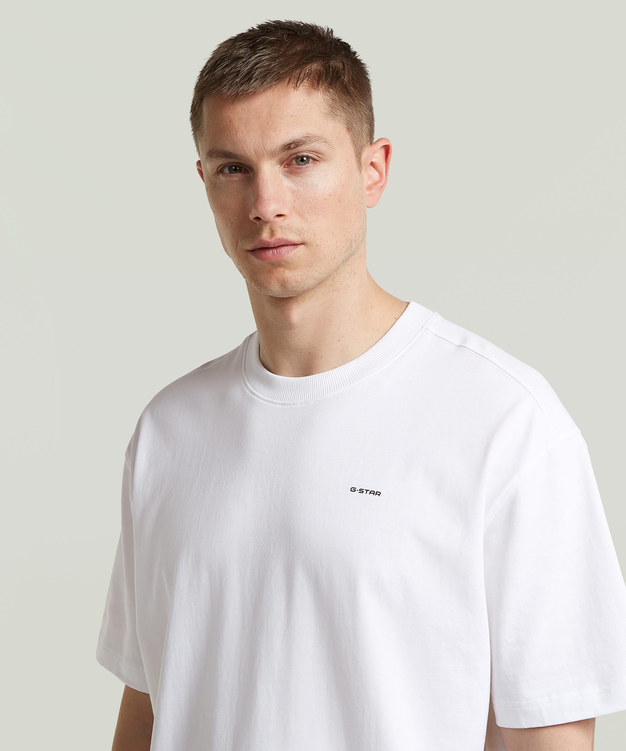【公式ショップ】Back Graphic Relaxed T-Shirt/バックグラフィックリラックスTシャツ ジースターロゥ トップス カットソー・Tシャツ ホワイト