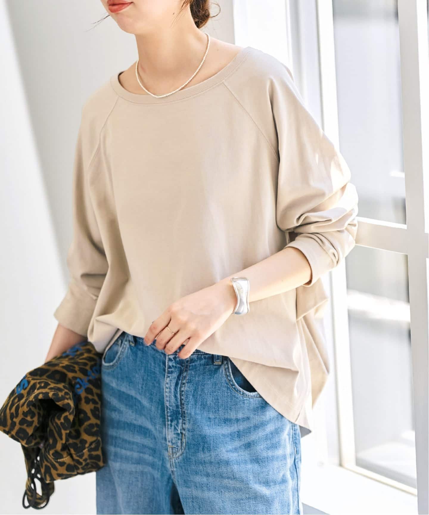Spick & Span 《WEB限定カラー有り / 追加》ボートネックバックタックプルオーバー スピックアンドスパン トップス カットソー・Tシャツ ベージュ ブラウン ブラック