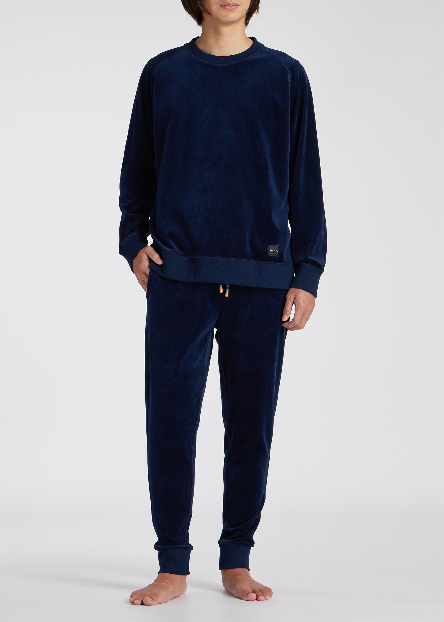 【SALE／30%OFF】Paul Smith ベロア ロングスリーブTシャツ ポール・スミス インナー・ルームウェア その他のインナー・ルームウェア ネイビー ブラック【送料無料】