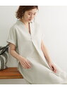 ROPE' PICNIC 麻調スキッパータックワンピース ロ...