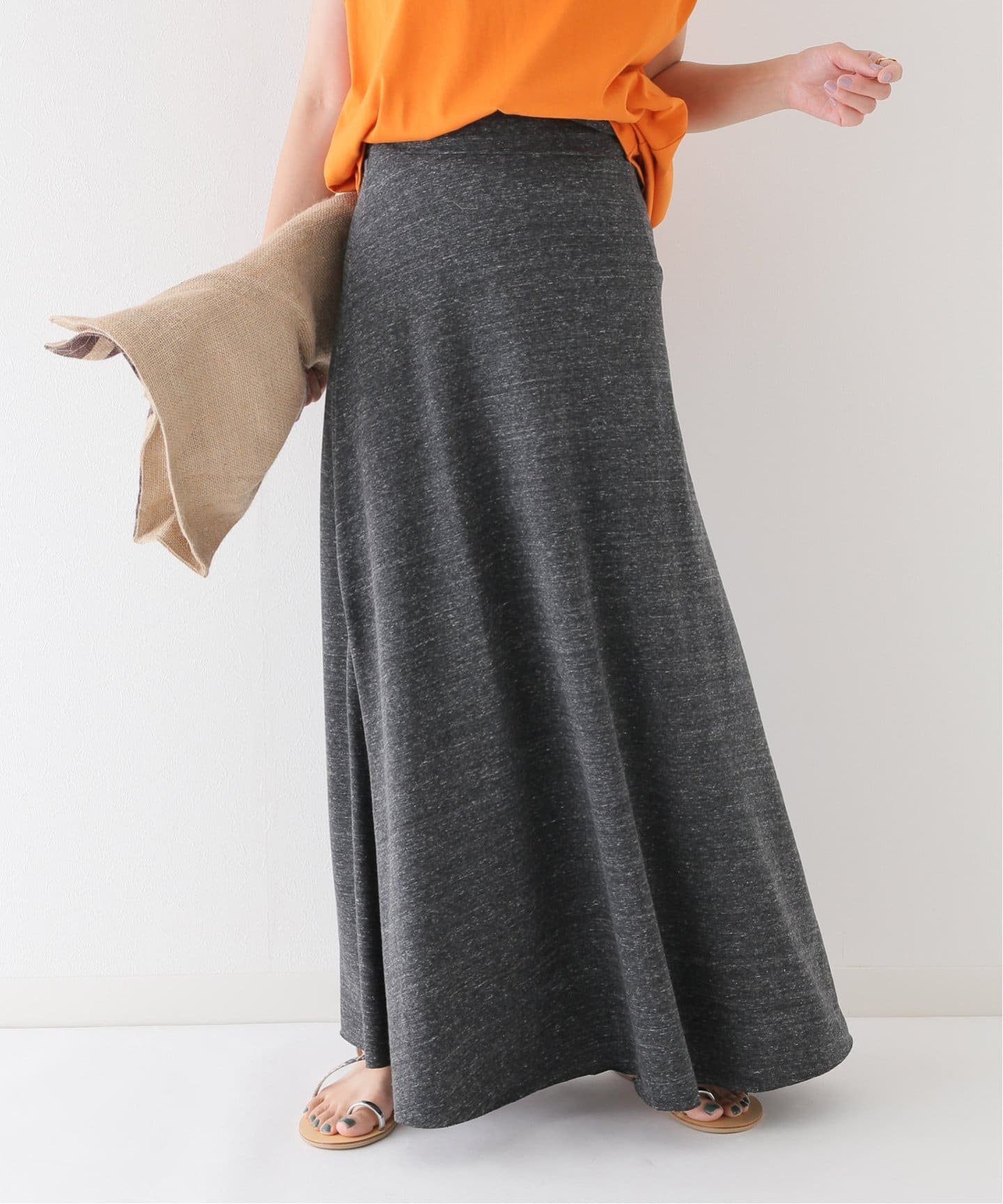 JOURNAL STANDARD relume 【CAL.Berries/カルベリーズ】BOARD WALK MAXI SKIRT WOMEN:スカート ジャーナル スタンダード レリューム スカート ロング・マキシスカート ブラック グレー ネイビー【送料無料】