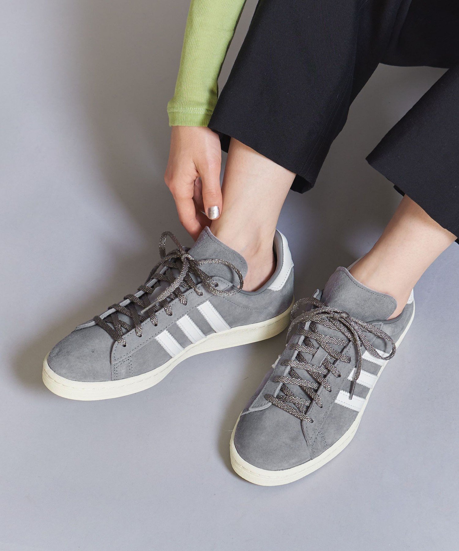 BEAUTY&YOUTH UNITED ARROWS 【WEB限定】＜adidas Originals＞CAMPUS 80/スニーカー ビューティー＆ユース　ユナイテッドアローズ シューズ・靴 スニーカー グレー ブラック【送料無料】