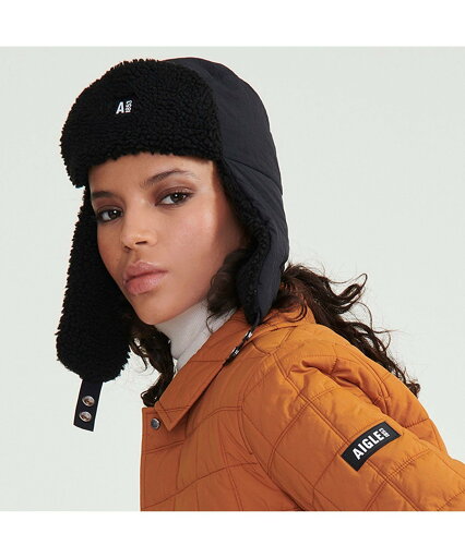 【SALE/20%OFF】AIGLE シェルパトラッパ-ハット エーグル 帽子 ハット ブラック【送料無料】 【SALE/20%OFF】AIGLE シェルパトラッパ-ハット エーグル 帽子 ハット ブラック【送料無料】