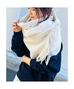 Rouge vif la cle 【TWEEDMILL/ツイードミル】ウールストール ルージュ・ヴィフ ラクレ ファッション雑貨 マフラー・ストール・ネックウォーマー ベージュ ホワイト【送料無料】