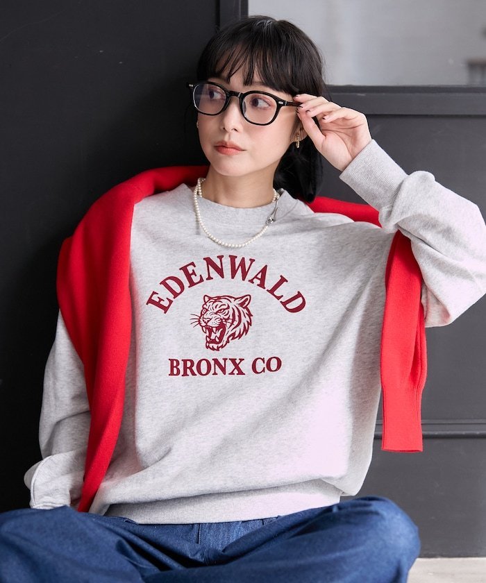 FREAK'S STORE フロッキーTORA スウェット 25AW フリークスストア トップス スウェット・トレーナー グレー ネイビー【送料無料】のサムネイル