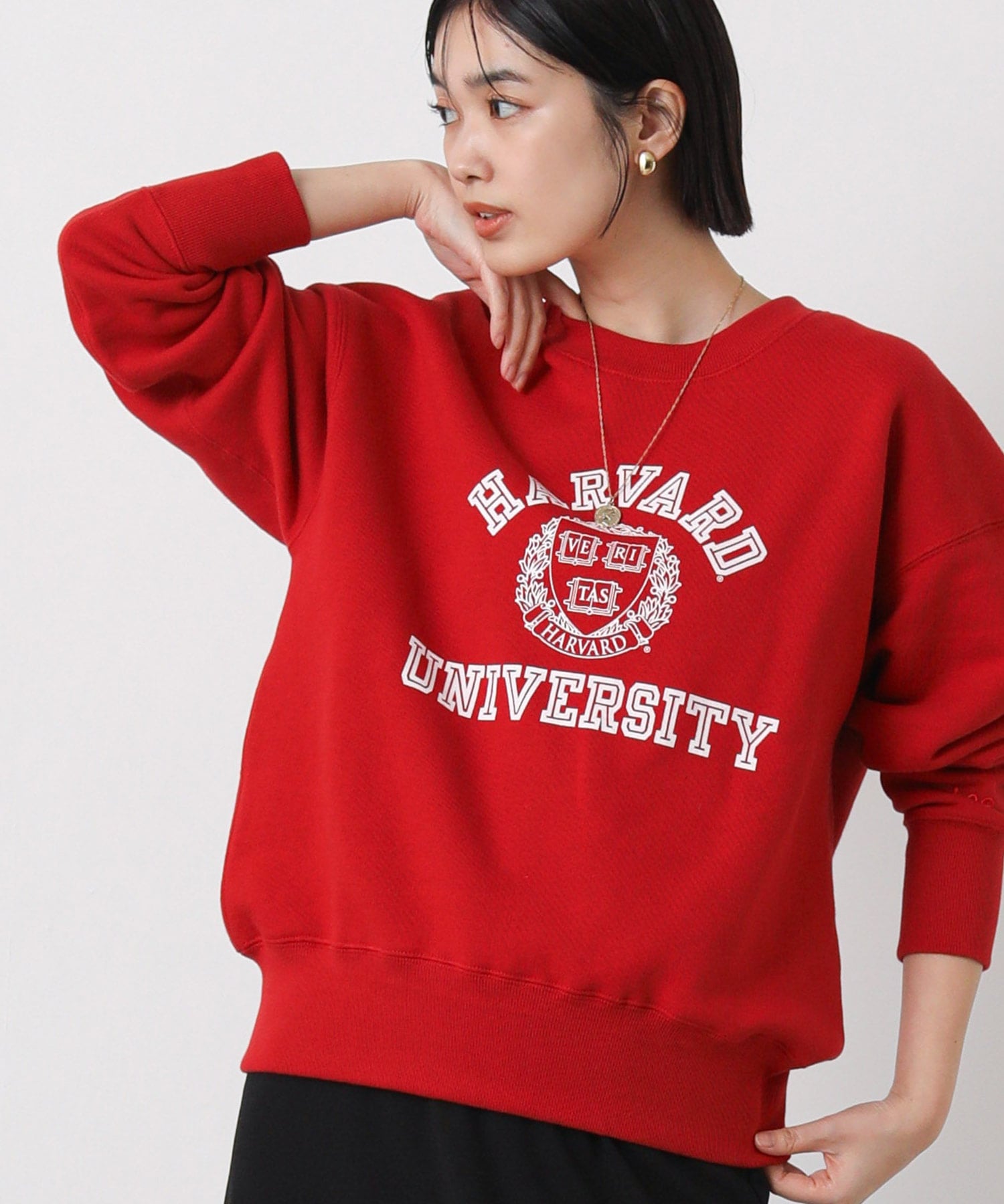 Gready Brilliant Gready Brilliant/(W)1_LeeカレッジロゴLS グレディブリリアン トップス スウェット・トレーナー レッド【送料無料】