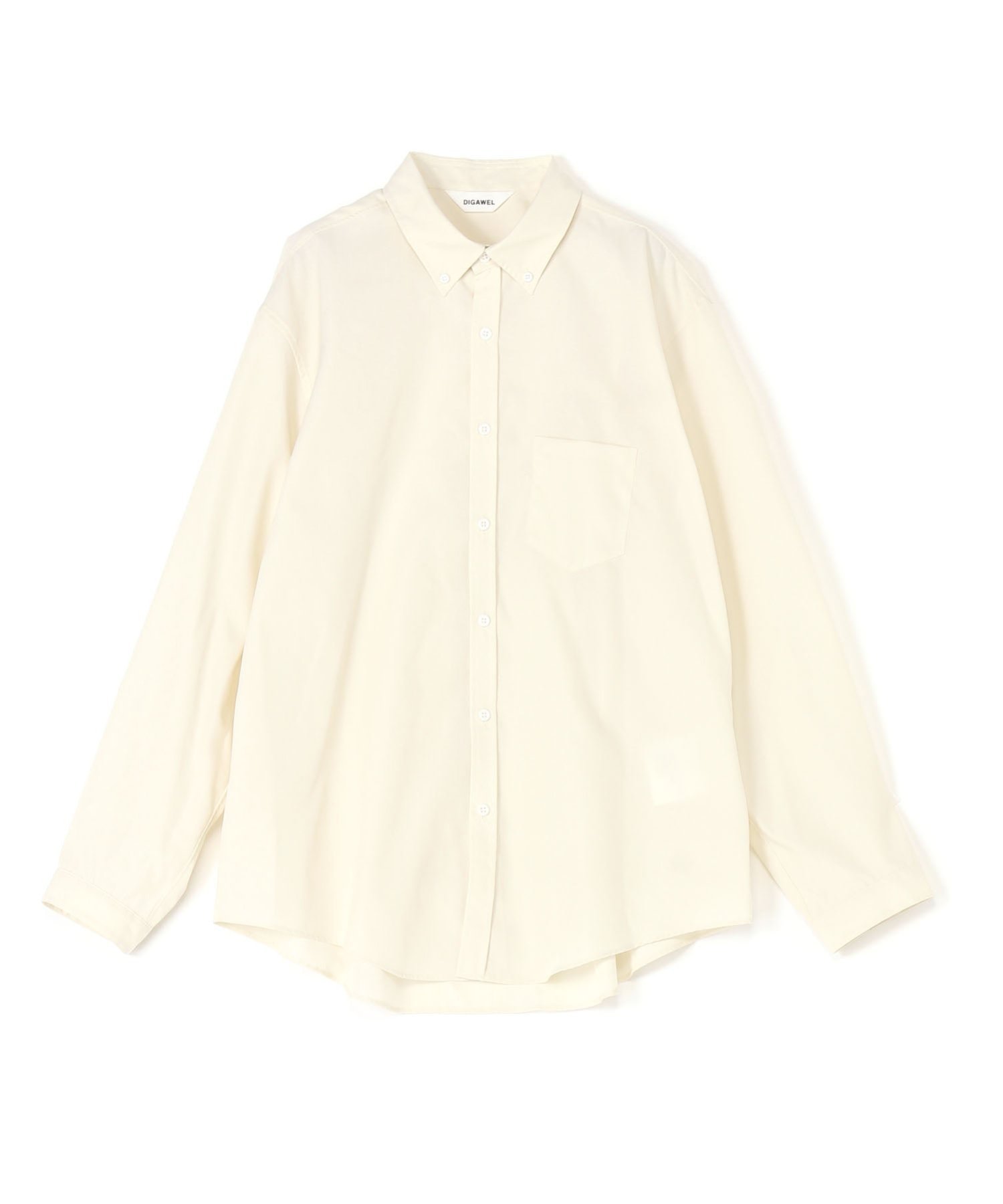 DIGAWEL Buttondown shirt ディガウェル トップス シャツ・ブラウス ベージュ ホワイト グリーン