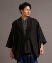カヤ そぞろ日和メンズ羽織 アミナコレクション トップス カーディガン ブラック ブラウン グレー【送料無料】