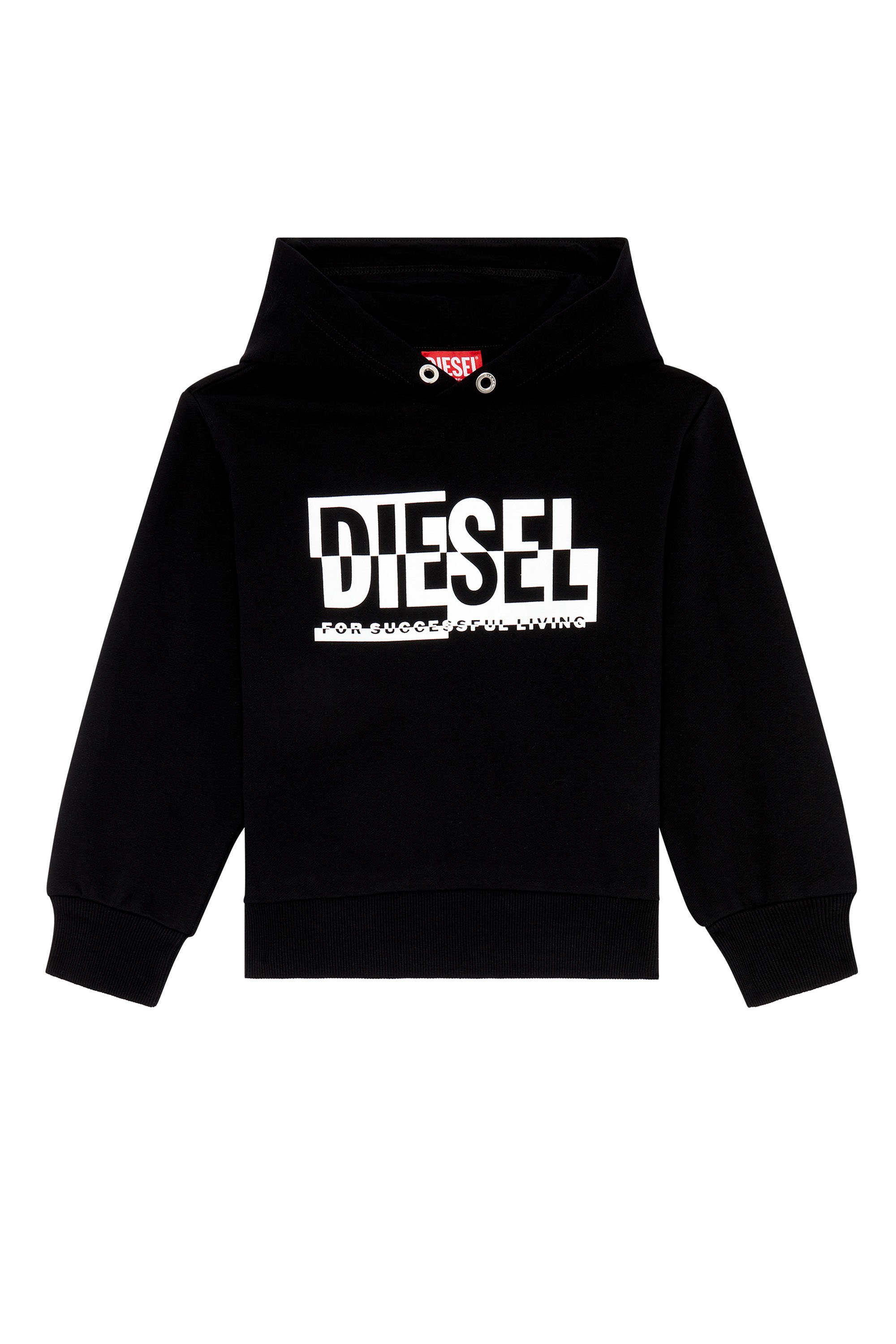 【SALE／40 OFF】DIESEL キッズ スウェット パーカー ロゴ ディーゼル トップス パーカー フーディー ブラック グレー ブルー イエロー レッド【送料無料】