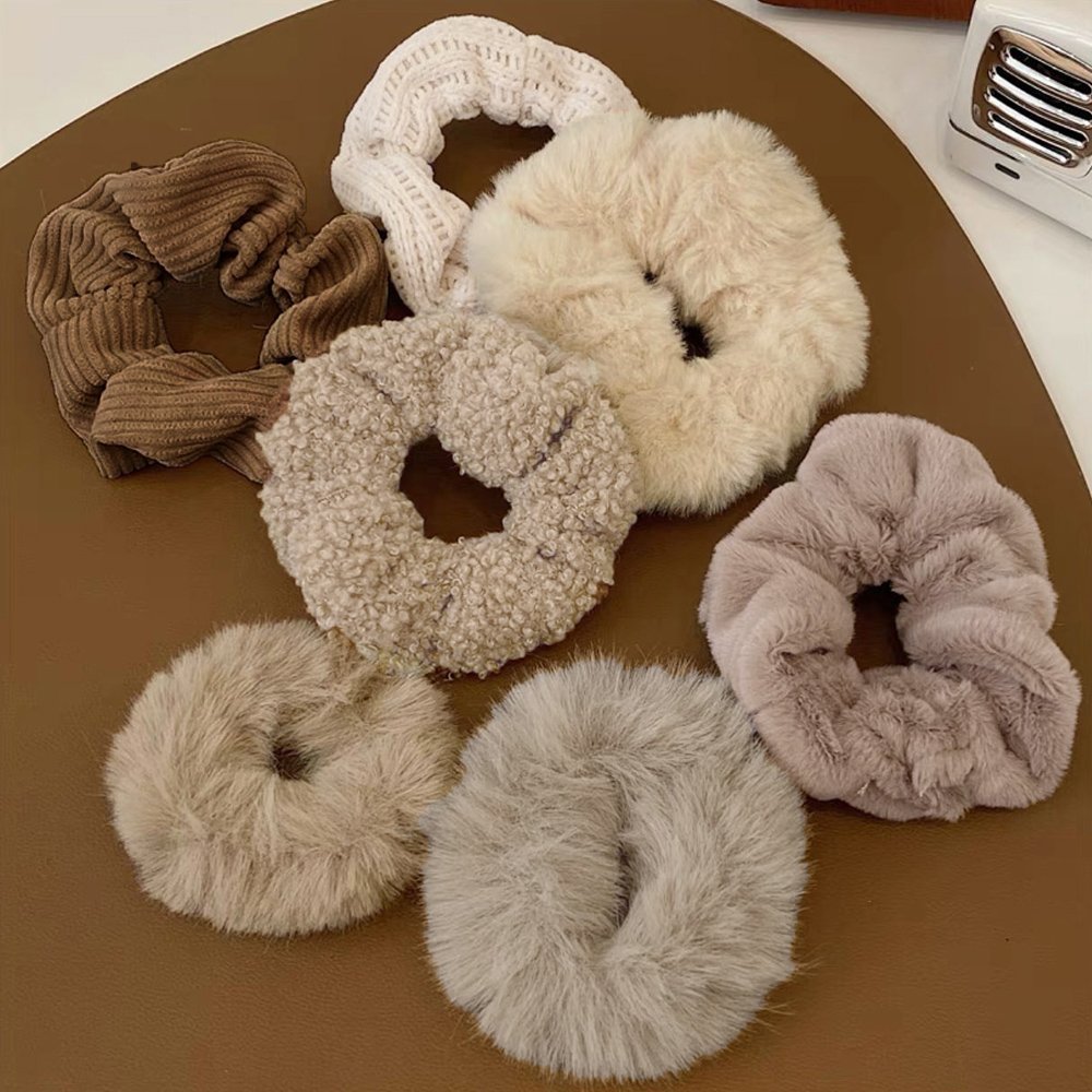【SALE／30%OFF】miniministore シュシュ 7本セット秋冬ヘアアクセサリー ミニ
