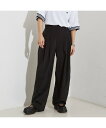 NOMINE 【セットアップ着用可】3タック ワイドパンツ ノミネ パンツ その他のパンツ ホワイト ブラック【送料無料】