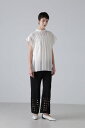 ADORE ケーブルメッシュニットパンツ アドーア パンツ その他のパンツ ブラック ホワイト【送料無料】