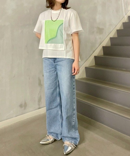 upper hights(アッパーハイツ)THE NIECE/ハイライズストレート ビーセカンド パンツ ジーンズ・デニムパンツ ブルー