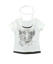 XU 【XU】tie set cross wing tee ネバーマインドザエックスユー/チカシツプラス トップス ノースリーブ・タンクトップ グレー ホワイト...