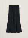 three dots Silky twill nallow skirt スリードッツ スカート その他のスカート ブラック ピンク【送料無料】