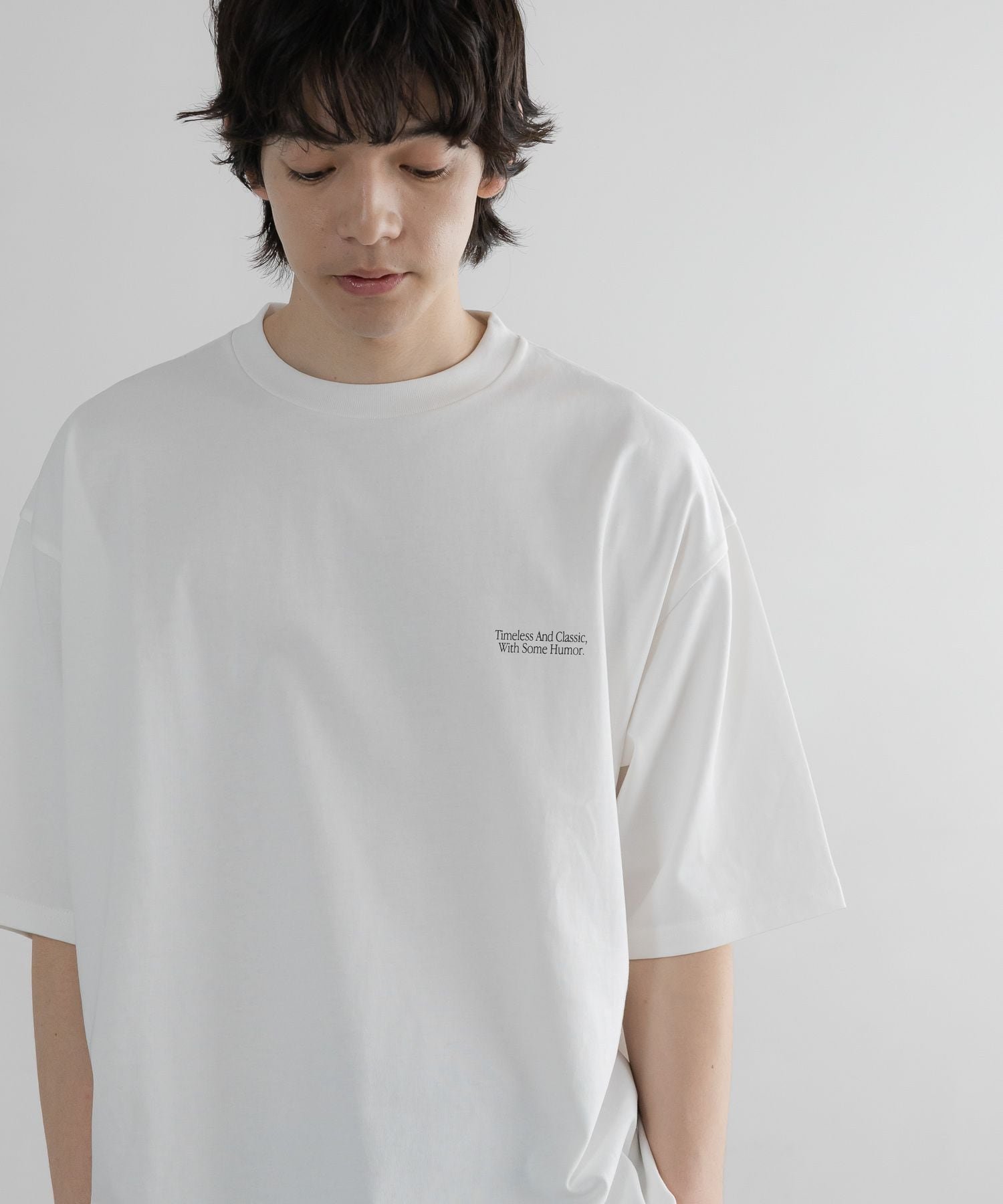 LOWRYS FARM 【LFM(U)】CREWNECKTSS/P【UNISEX】 ローリーズファーム トップス カットソー・Tシャツ ブラック ホワイト ブラウン ピンク グリーン
