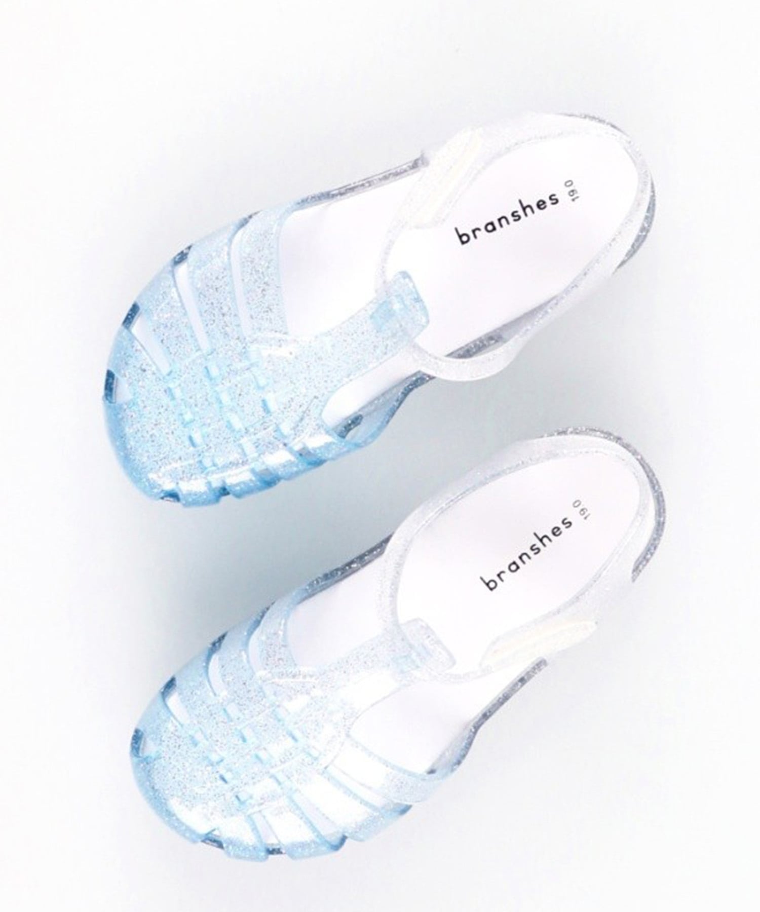 branshes キラキラクリアサンダル ブランシェス シューズ・靴 サンダル パープル ...
