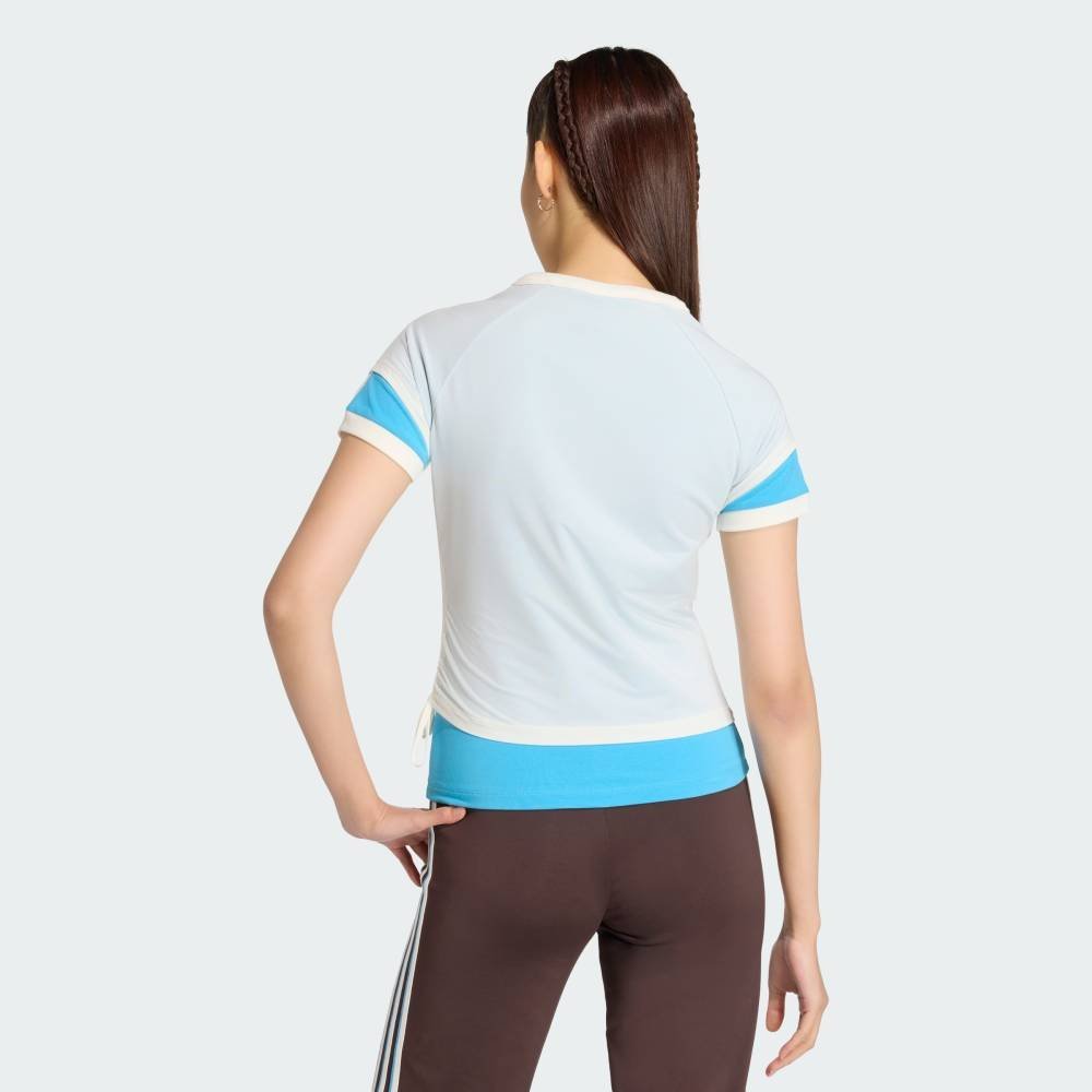 【公式】アディダス adidas 返品可 ダブルレイヤー カリ Tシャツ アディダス トップス カットソー・Tシャツ ホワイト