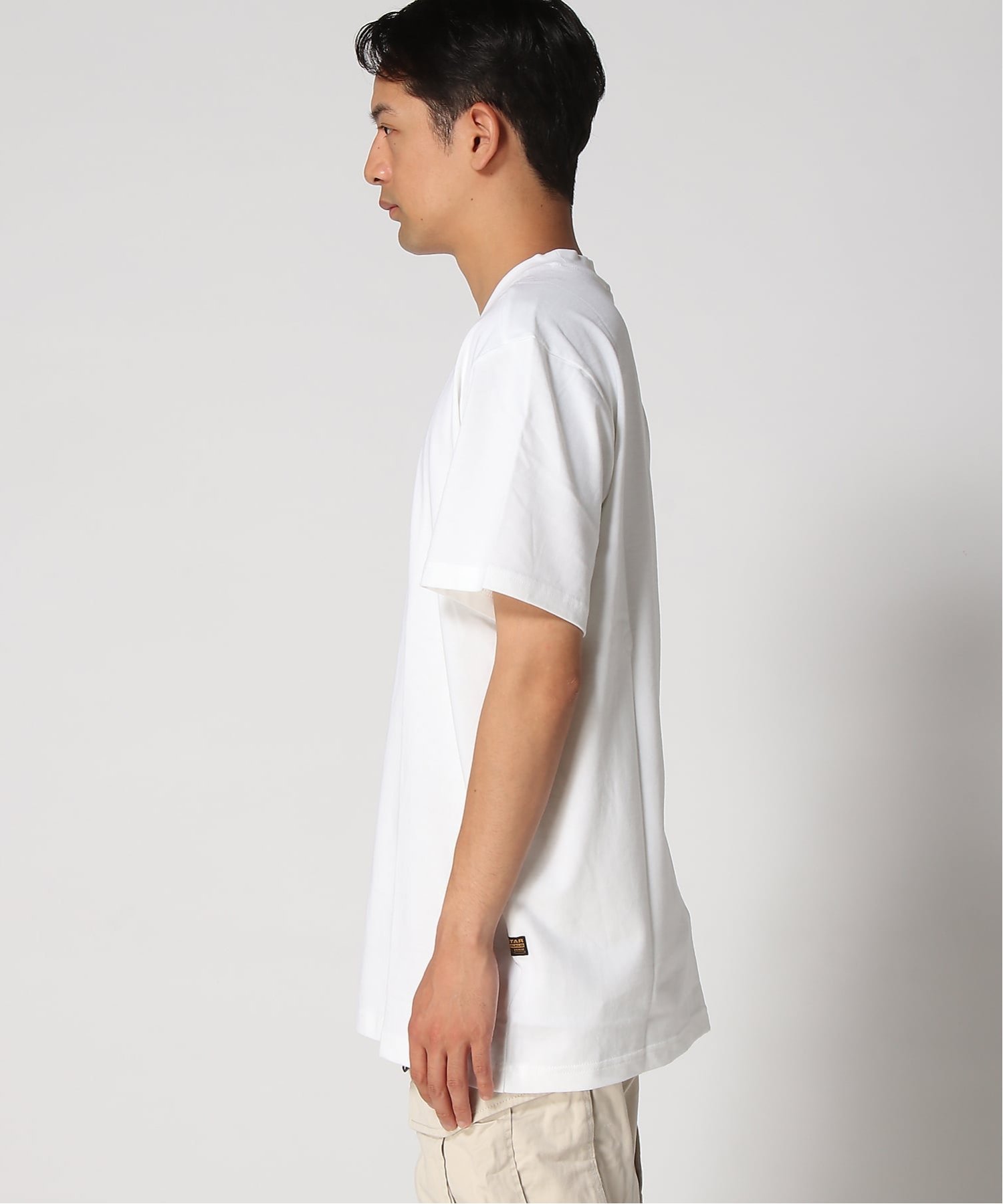 【公式ショップ】Reverse Logo Regular T-Shirt/リバースグラフィックロゴTシャツ ジースターロゥ トップス カットソー・Tシャツ ホワイト