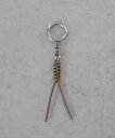 SENTI LEATHER BRAID KEYCHAIN レザーブレードキーホルダー コンポジット ファッション雑貨 チャーム・キーチェーン レッド ブラック ...