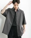 【SALE/27%OFF】SENSE OF PLACE 『ユニセックス』リラックスフィットレギュラーカラーショートスリーブシャツ センス オブ プレイス トップス シャツ・ブラウス グレー ホワイト ブルー ピンク【送料無料】