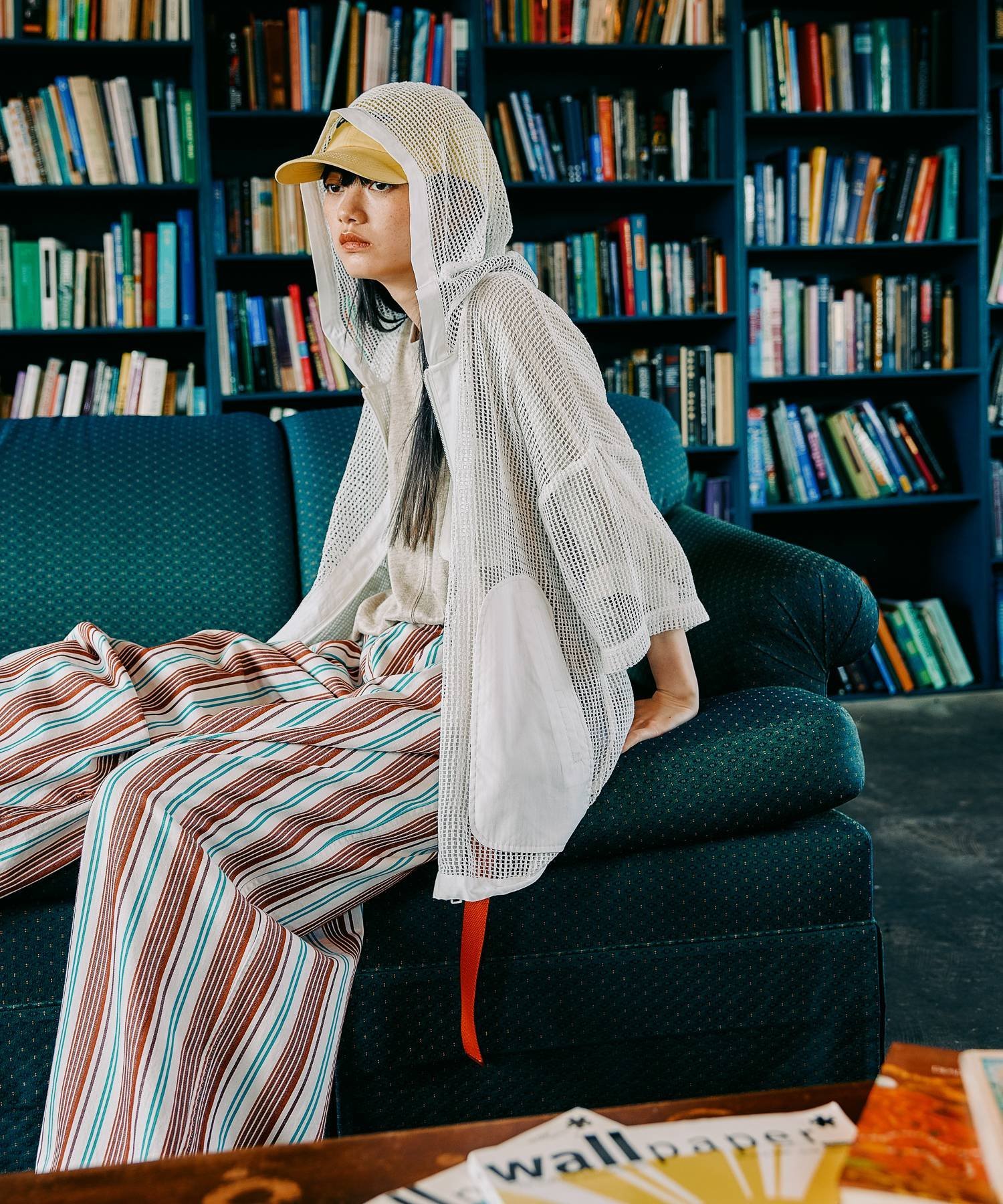 niko and ... [MODE NORM CORE] メッシュルーズパーカー ニコアンド トップス スウェット・トレーナー ホワイト【送料無料】