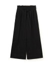 Ballsey サークルエンブロイダリー タックワイドパンツ トゥモローランド パンツ その他のパンツ ブラック ホワイト【送料無料】