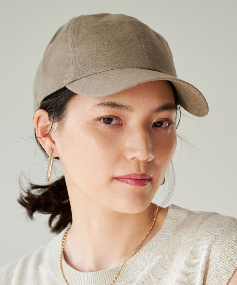 UNITED ARROWS green label relaxing コルトレイクリネン キャップ ユナイテッドアローズ グリーンレーベルリラクシング 帽子/ヘア小物 キャップ ブラウン ブラック ベージュ