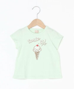 petit main 【プティプラ】GIRLS半袖T ナルミヤオンライン トップス カットソー・Tシャツ グリーン ピンク ホワイト イエロー ネイビー パープル ブルー ベージュ