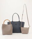 【SALE/30%OFF】J.PRESS 【3点セット・A4サイズ収納可】マトリョーシカ トート バッグ ジェイプレス バッグ その他のバッグ ネイビー グレー...