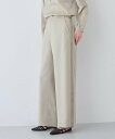 【SALE/40%OFF】INDIVI 【日本製/SETUP可能】サイドライン ワイドパンツ インディヴィ パンツ その他のパンツ ベージュ ネイビー【送料無料】|詳細画像