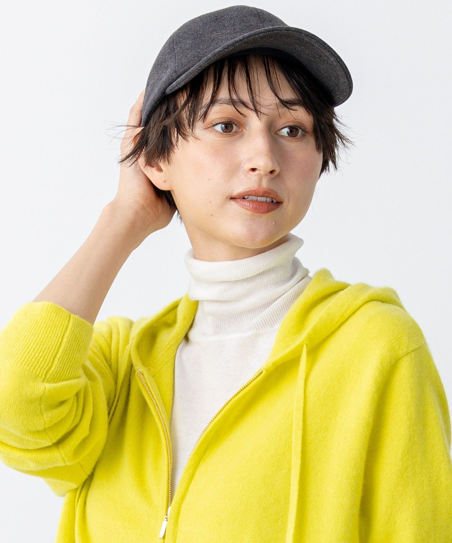 【SALE／40%OFF】23区 【見上愛さん着用】ツイル キャップ ニジュウサンク 帽子 キャップ ベージュ グレー カーキグリーン【送料無料】 stylife-15251818 Rakuten Fashion サンプル画像2