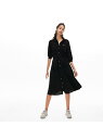 【SALE/30%OFF】LACOSTE ウェストベルト付きポロドレス ラコステ ワンピース シャツワンピース ブラック ネイビー【送料無料】